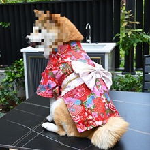 狗狗和服遛弯自制衣服柯基雪纳瑞柴犬和服拍照摄影服装冬季艺术照