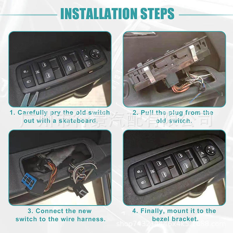 Left Side 56040691Ad Is Suitable for the Front Left Switch of All Models of the Dodge Caliber Hatchback Four-Door Series