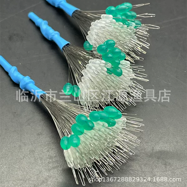 Competitive silicone big space bean giant olive bean top bean pole slightly locked bean block bean 71 sets of main line group