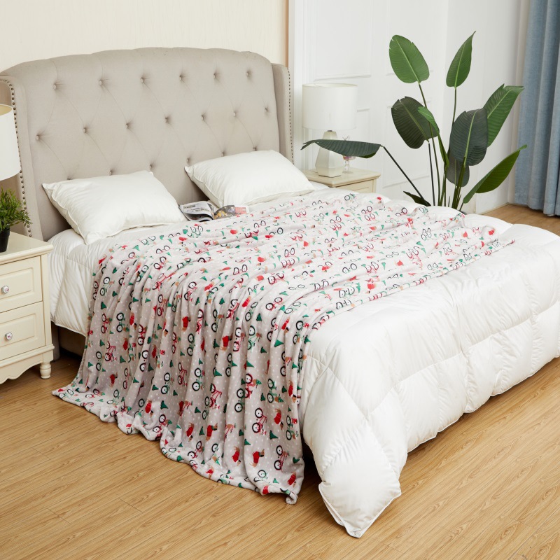 厂家定制毛毯批发法兰绒毯办公室午睡毯子空调毯膝盖毯|ms