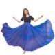 720-degree performance big skirt two-color two-sided chiffon dress long skirt Uygur Xinjiang square dance dancing skirt
