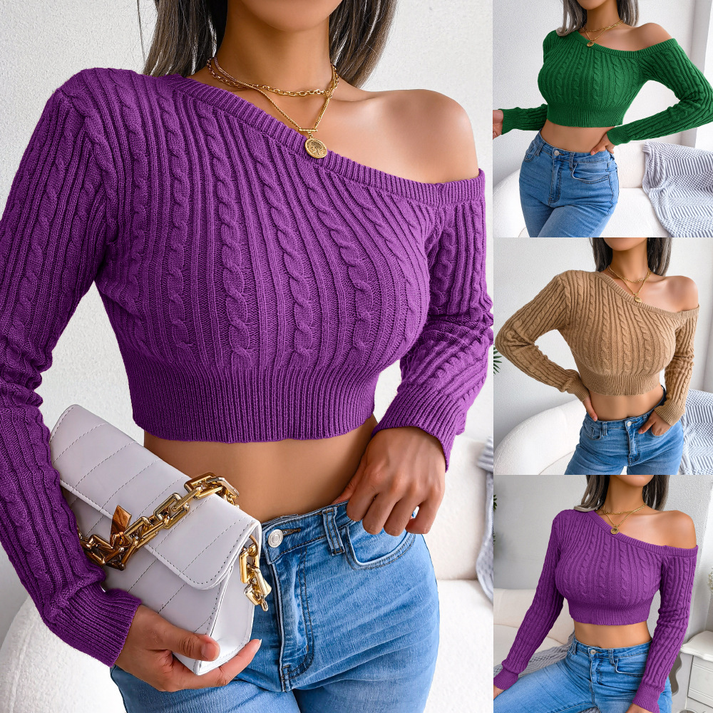Women's Sweater Long Sleeve Sweaters & Cardigans Fashion Solid Color display picture 1