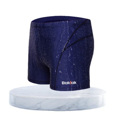 New adult high-end swimming trunks plus size men's boxer shorts imitation shark skin swimming cap hot spring swimming trunks wholesale