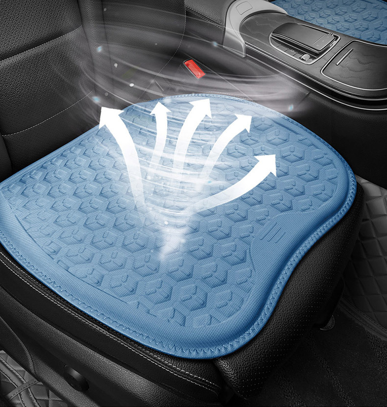 2026 New Car Gel Seat Cushion Summer Cooling Pad Breathable Seat Cushion Car Honeycomb Gel Universal Seat Cushion Cross-Border