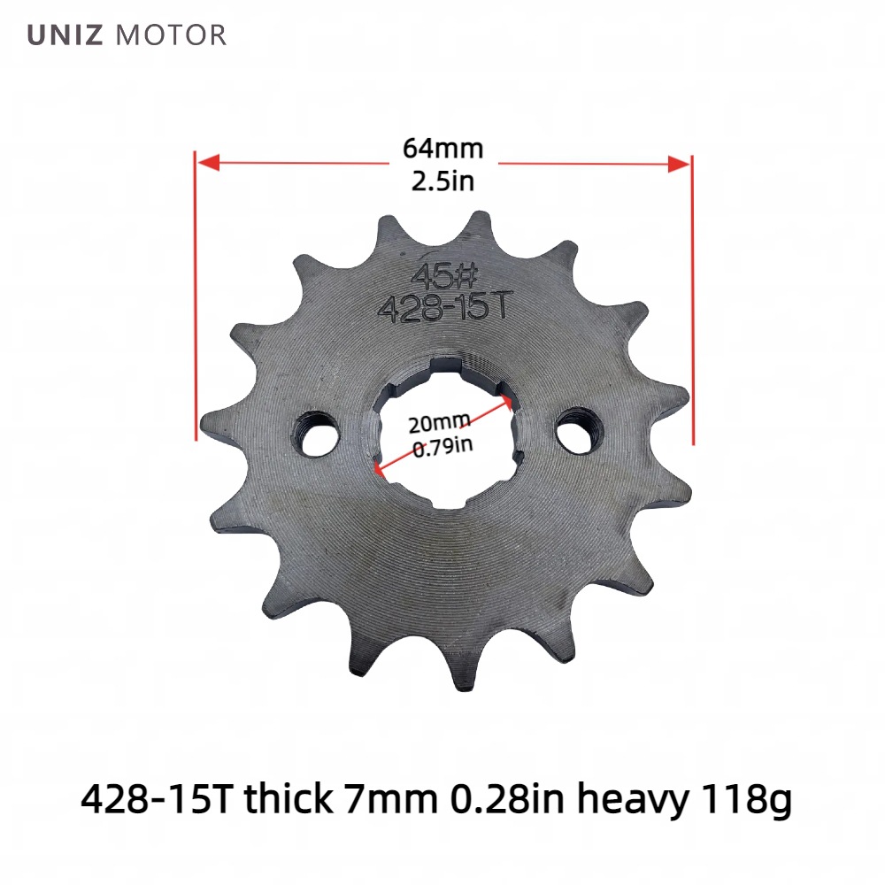 Manufacturer Wholesale Motorcycle Engine Small Gear Sprocket 420/428 Inner Hole 17-20 Motorcycle Parts