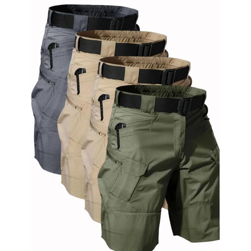 New Men's Tactical Cargo Shorts Outdoor Quick-Drying Breathable Water-Repellent Men's Casual Pants Running Sports Pants Tk