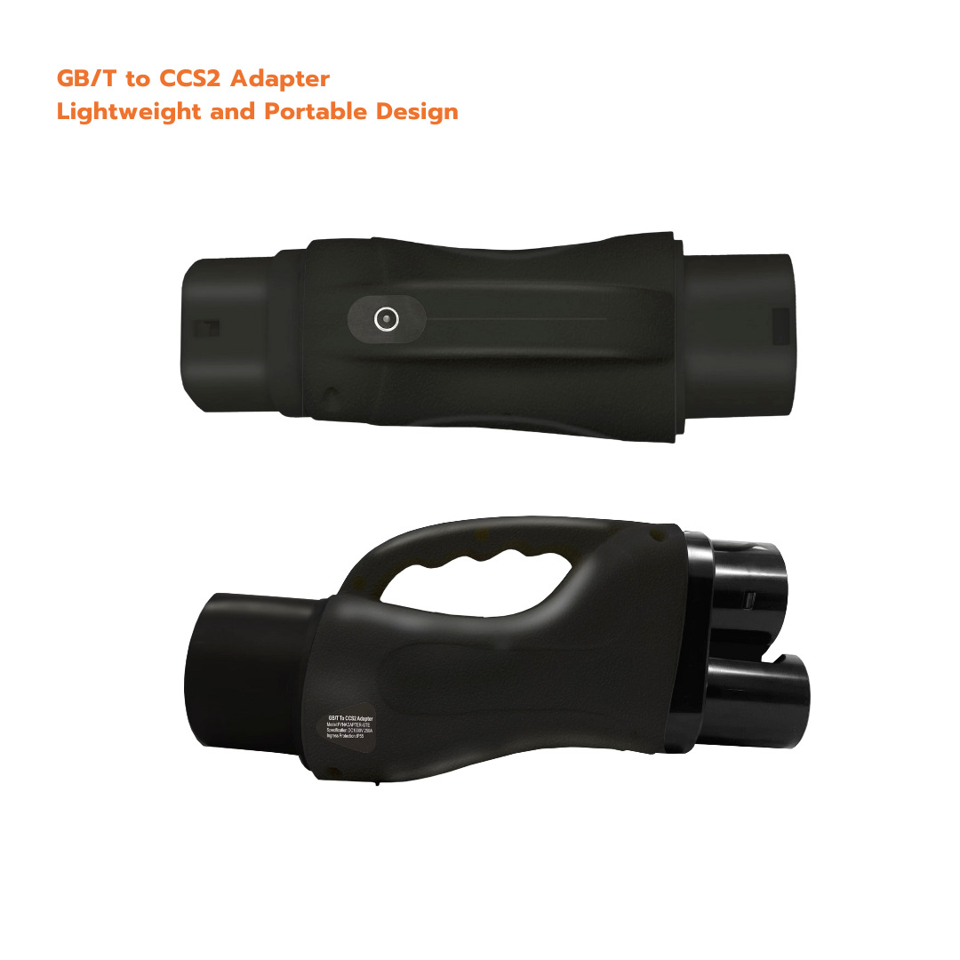 gbt to ccs2直流国标转欧标适配器 电动汽车充电桩转接头 保时捷
