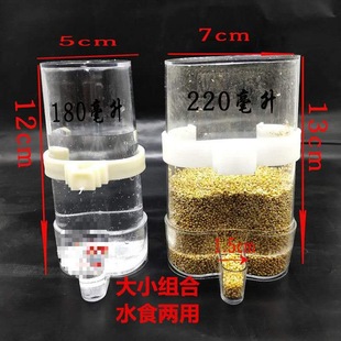 Bird Water Dispenser Automatic Feeder Water Dispenser Starling Parrot Food Box Bird Feeder Bird Cage Accessories Supplies