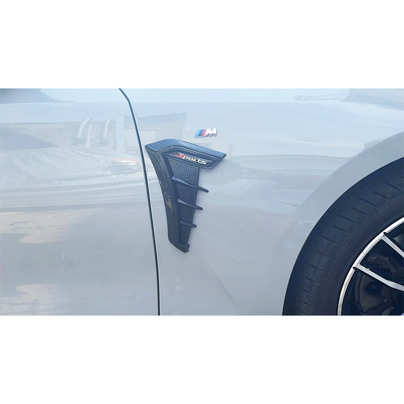 Pegatinas decorativas universales para guardabarros de coche, emblema lateral para modificación de la ventilación lateral del guardabarros, aleta de tiburón.