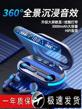 真无线蓝牙耳机2024年新款无延迟入耳式充电降噪超长续航男女青莹