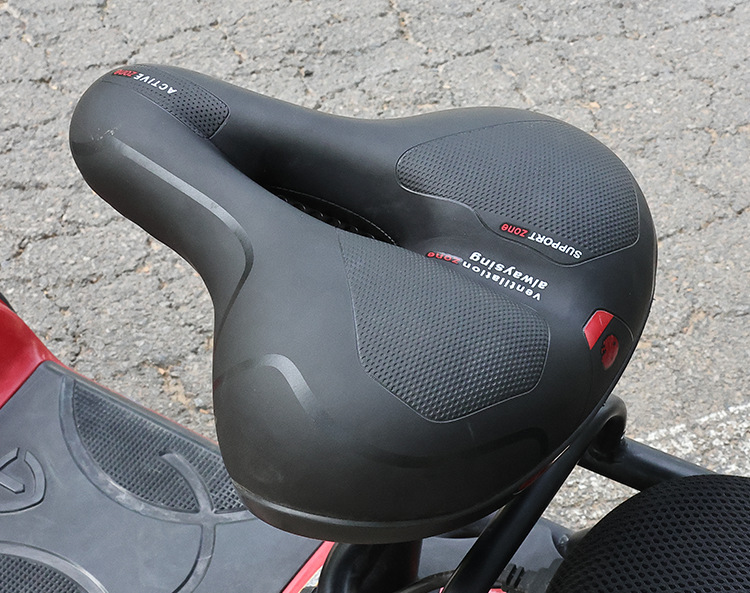Universal Bicycle Saddle, Mountain Bike, Medium Hole Breathable Cushion Seat, Simple Electric Vehicle Waterproof Thickened Seat