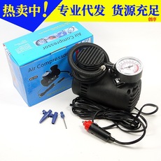 火车头打气泵12V汽车用充气泵轮胎 打气机车载迷你应急充气筒礼品