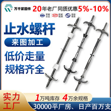 厂家供应穿墙止水螺栓 建筑工地固定模板对拉止水丝杆m14 止水螺