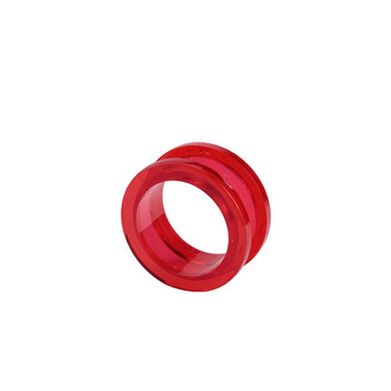 Personalizado de moda colorido transparente hueco acrílico oído expansor joyería oído expansor