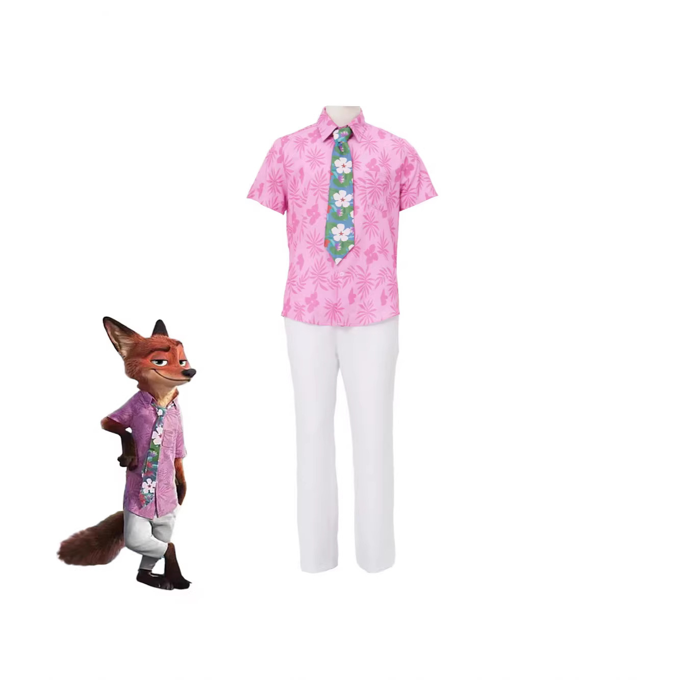 New cross-border Zootopia 2 Judy and Nick Wilde cosplay shirt costume for Halloween anime performances.