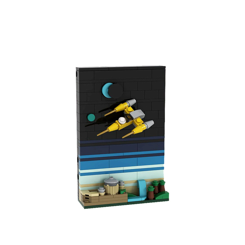MOC-149181 Звездные войны Посткорд Той-подходящие к Lego Naboo Cross-border Популярность