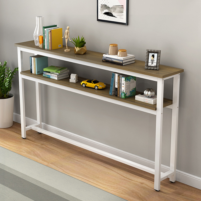 그레이 호두 + 화이트 랙 2 층