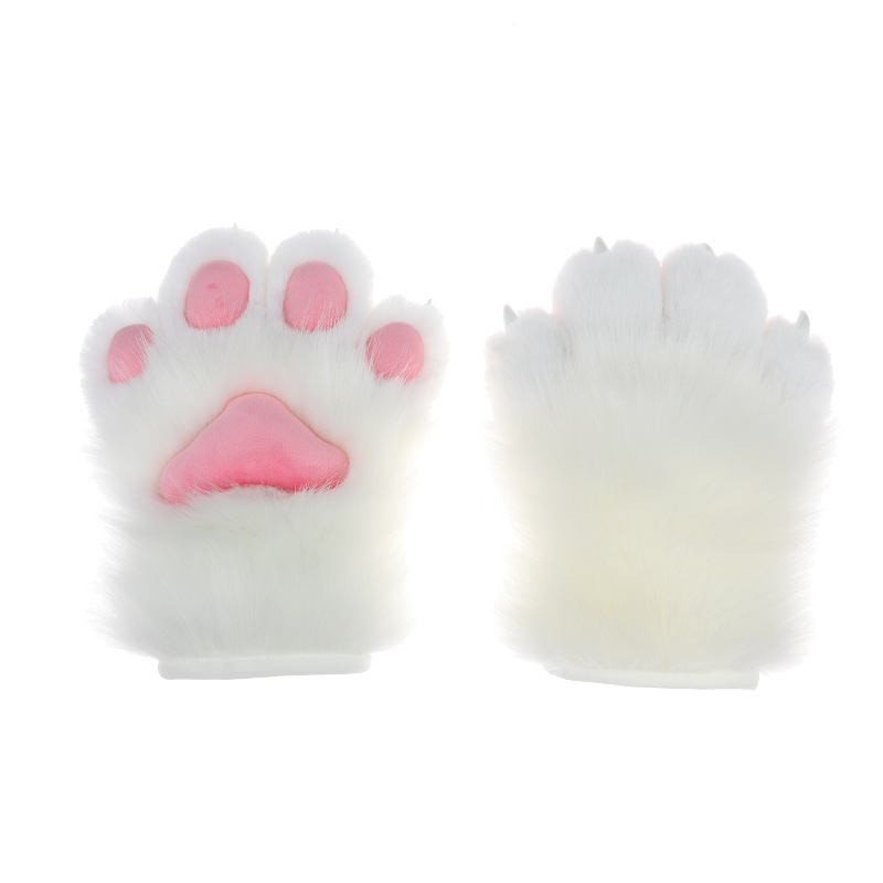 Accesorios de ropa de rol hechos a mano de una pieza fursuit accesorios de bestia felpa uñas animales guantes de garra