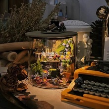 智趣diy小屋手工拼接模型创意小夜灯手工拼装玩具生日礼物女生木