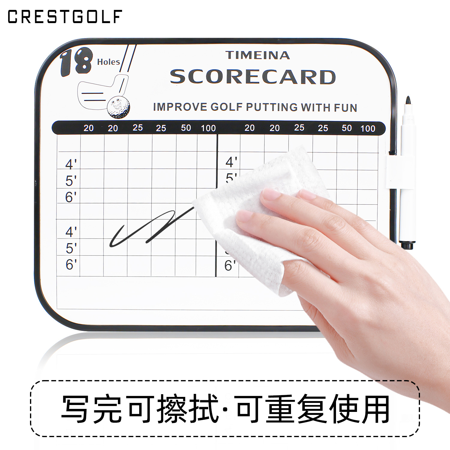 高尔夫计分板便携式高尔夫小白板可擦记分板比赛计分板双面写字板-阿里巴巴