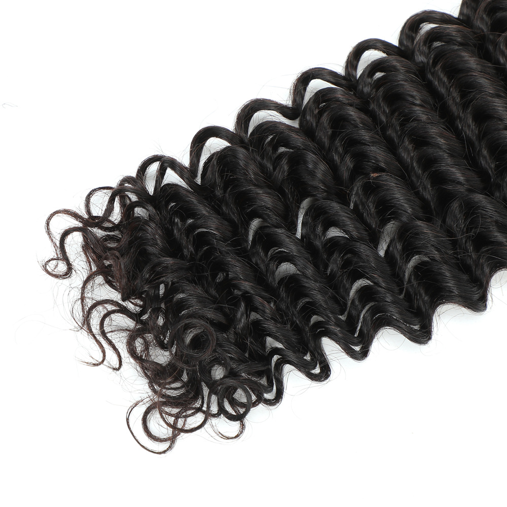 Deep Wave Real Cabello Peruca Braids Curly Cross-Border Extensions Hair Bundle Human Hair Bulk