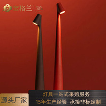 台灯创意床头高级感氛围灯台灯暖光结婚高脚充电装饰卧室夜灯