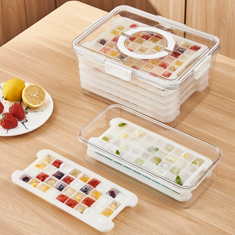 Поднос для льда ящик для хранения льда Кубик льда Форма для льда Бытовая большая емкость желе кубик льда артефакт пищевой коммерческий киоск