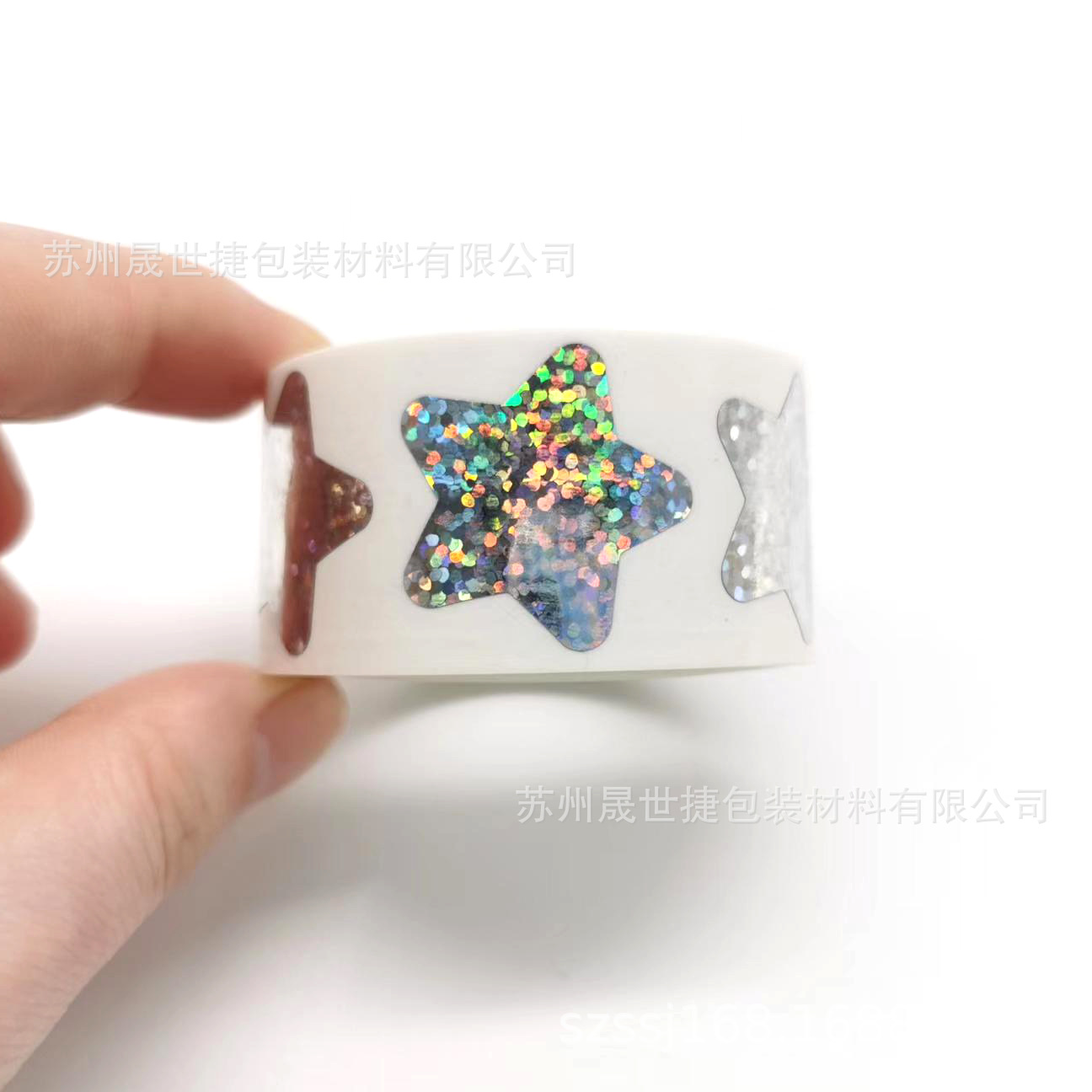 亚马逊划痕标签刮刮银刮刮镭射全息刮刮膜金色五角星刮涂层贴纸25