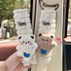 自動車シートベルト肩掛けカバーアニメかわいいクリエイティブ人形首保護カバー車内コンドーム装飾女性
