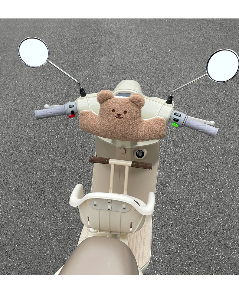 Front-mounted anti-collision pad for electric vehicle seats, baby anti-collision head protection pad for electric scooters and motorcycles, thickened and enlarged