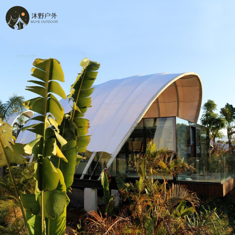 Muye tienda de campaña de alta gama personalizada al aire libre Hotel B & B tienda de hotel de techo grande de lujo B & B fábrica