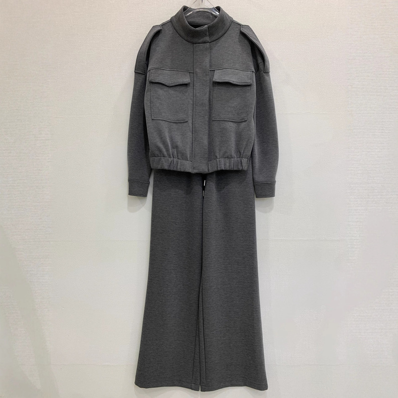 Nanyou Classy Women's Clothing 2025 Autumn and Winter Bc New Simple Cotton Loose Top with Casual Pants Sports Suit