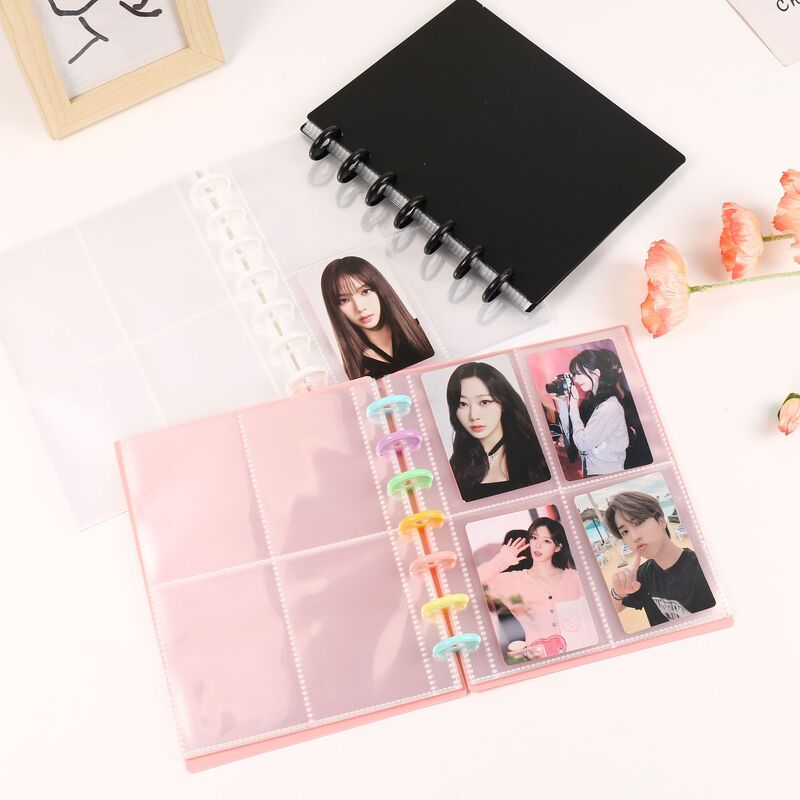 New mushroom buckle card book 3 inch small card book four Palace grid Polaroid photo album love beans album Star chasing storage book New mushroom buckle card book 3 inch small card book four Palace grid Polaroid photo album love beans album Star chasing storage book