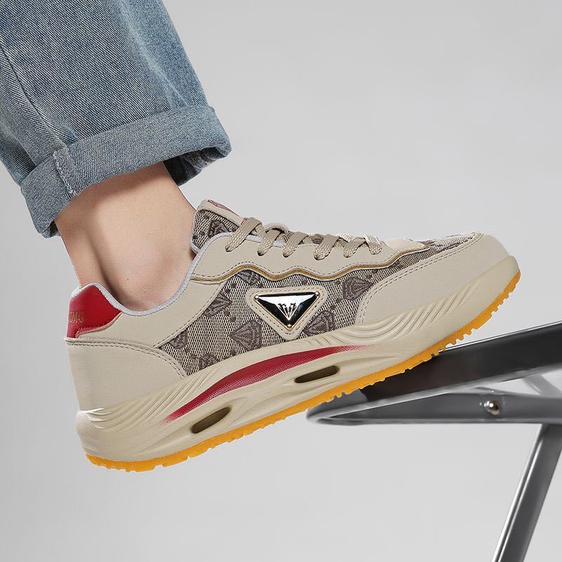 跨境代发时尚四季钻石特斯拉厚底小白鞋情侣板鞋舒适男女运动鞋