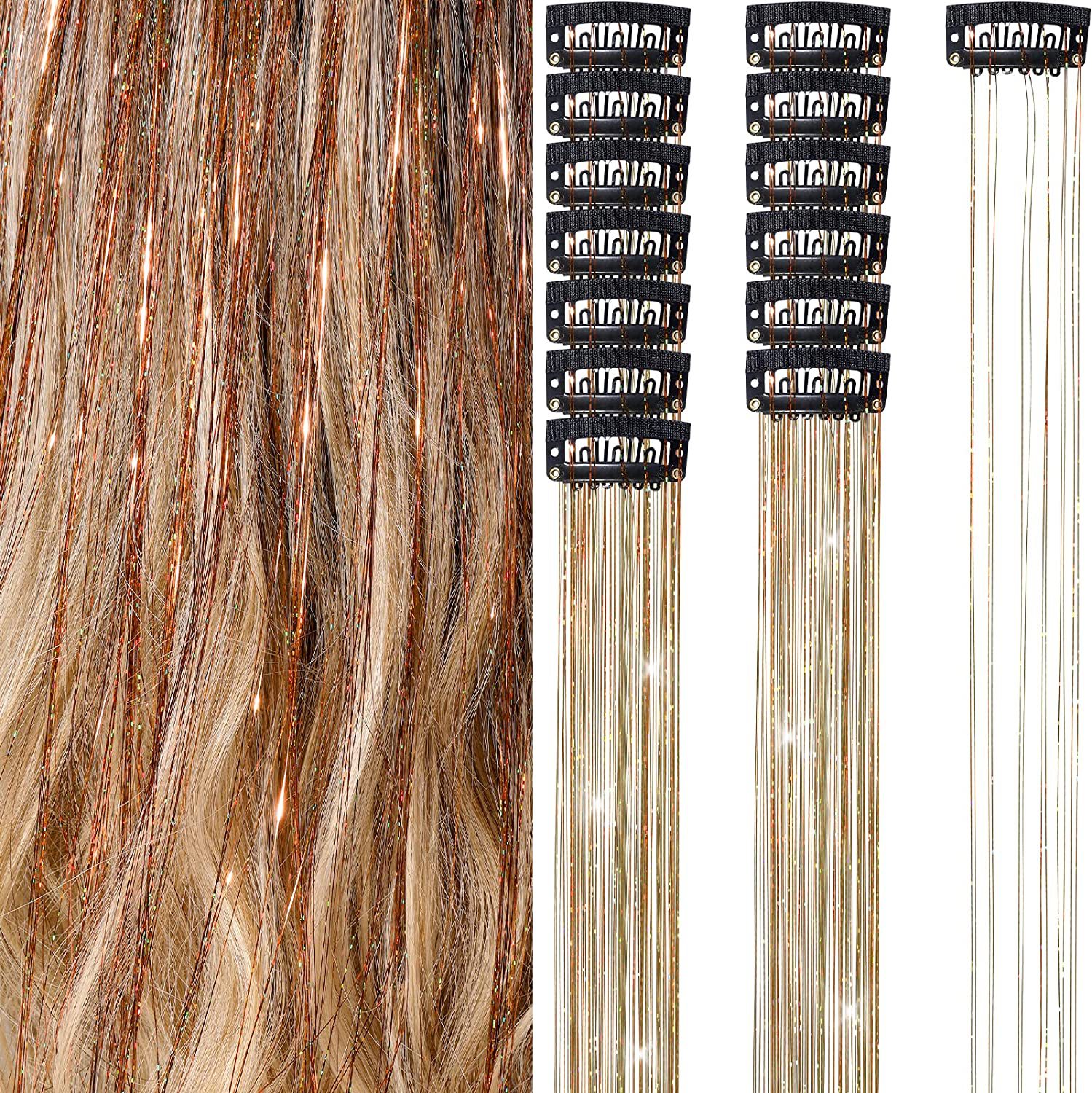 Women's Elegant Sweet Casual Domestic Silk Long Straight Hair Hair Tinsel display picture 7