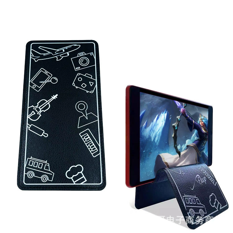 Трансграничная новая настольная подставка для покера Разнообразная подставка для мобильного телефона Ленивая подставка из искусственной кожи Складная подставка для мобильного телефона