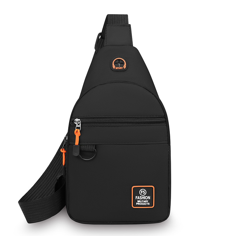 Bolso de pecho de hombre ligero al aire libre, simple viaje de negocios, bolso de hombro casual multicapa, mochila práctica resistente al desgaste