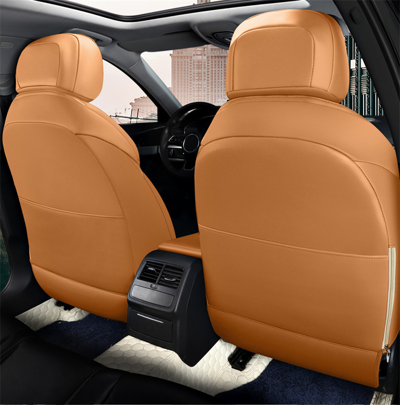 Car Seat Covers, Special Car Seat Cushions, Universal Seat Covers for All Seasons, Five-Seater Full Surround Pu Leather Car Seat Cushions