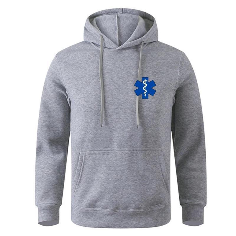 EMT ambulance Printing Hoodies Mens Personality Fashion Hood