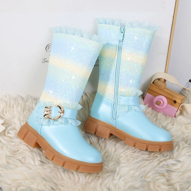 Martens, winter warm high high boots for princess, demi-season children's footwear