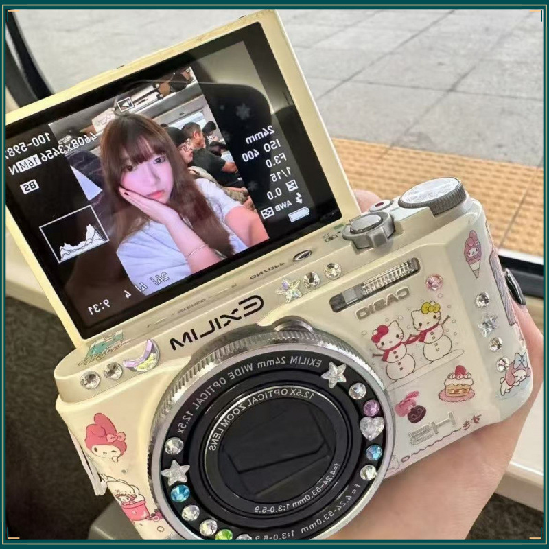 One Hundred Million Pixel Flip-Top High-Definition Dual-Camera Digital Camera Student Campus Retro Affordable Photo-Taking Card Camera