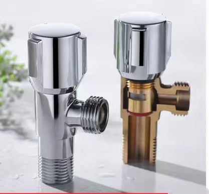 Пользовательские внешней торговли покрытием железа угол клапан 304 из нержавеющей стали холодной воды нагреватель Туалет 4 точки один в двух из смесительный клапан