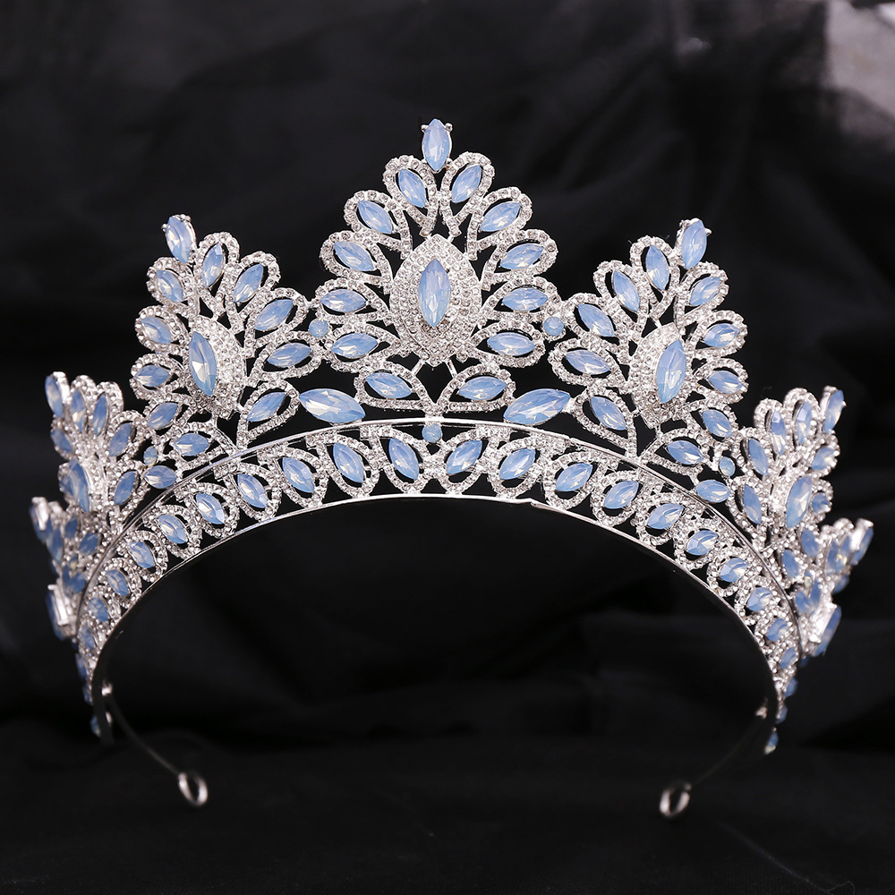 Women'S Gender Bridal Crown Alloy Inlay Rhinestones Crown