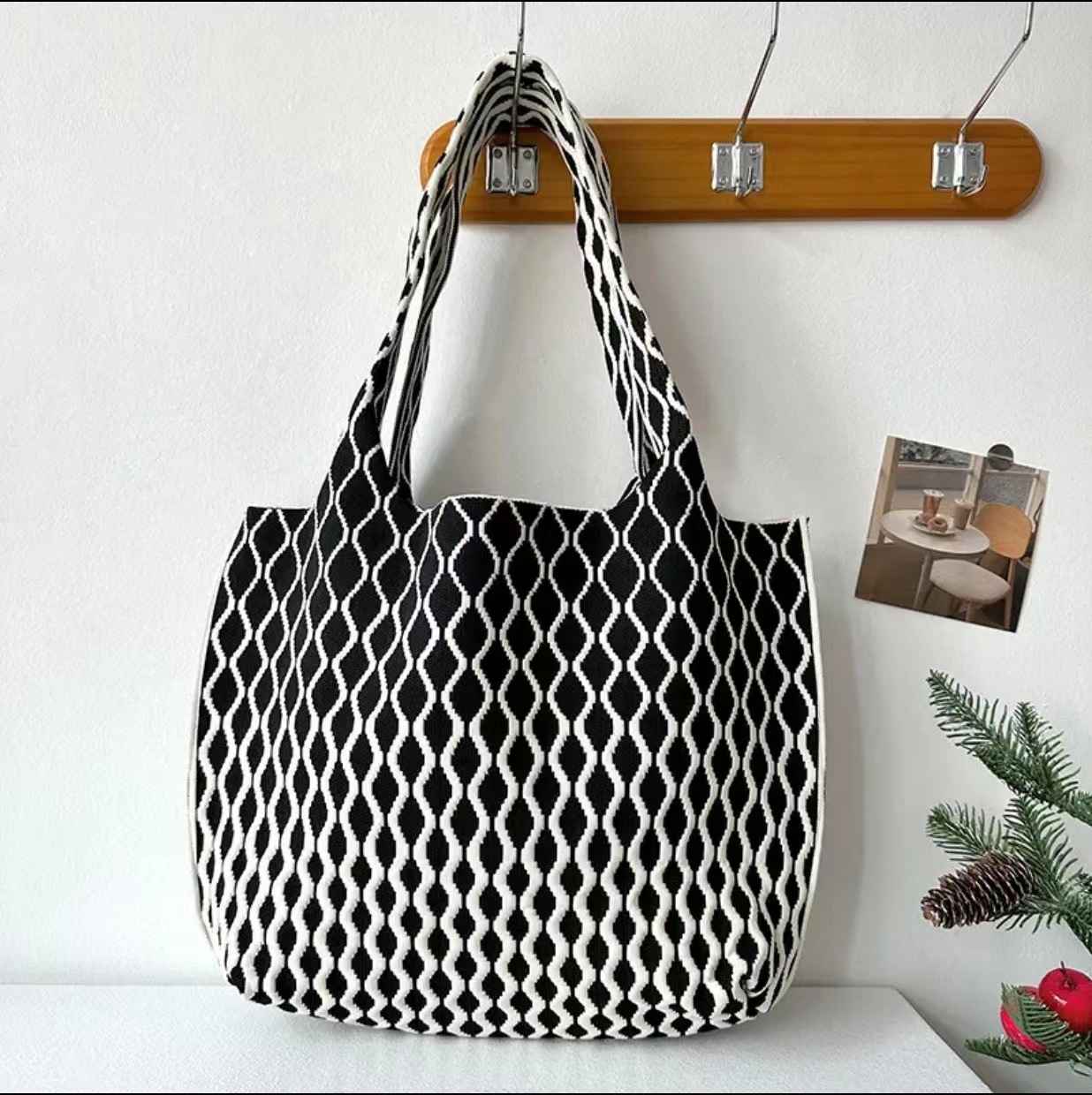 Modische Große Schultertasche Vielseitiger Lässiger Shopper_voghion.com