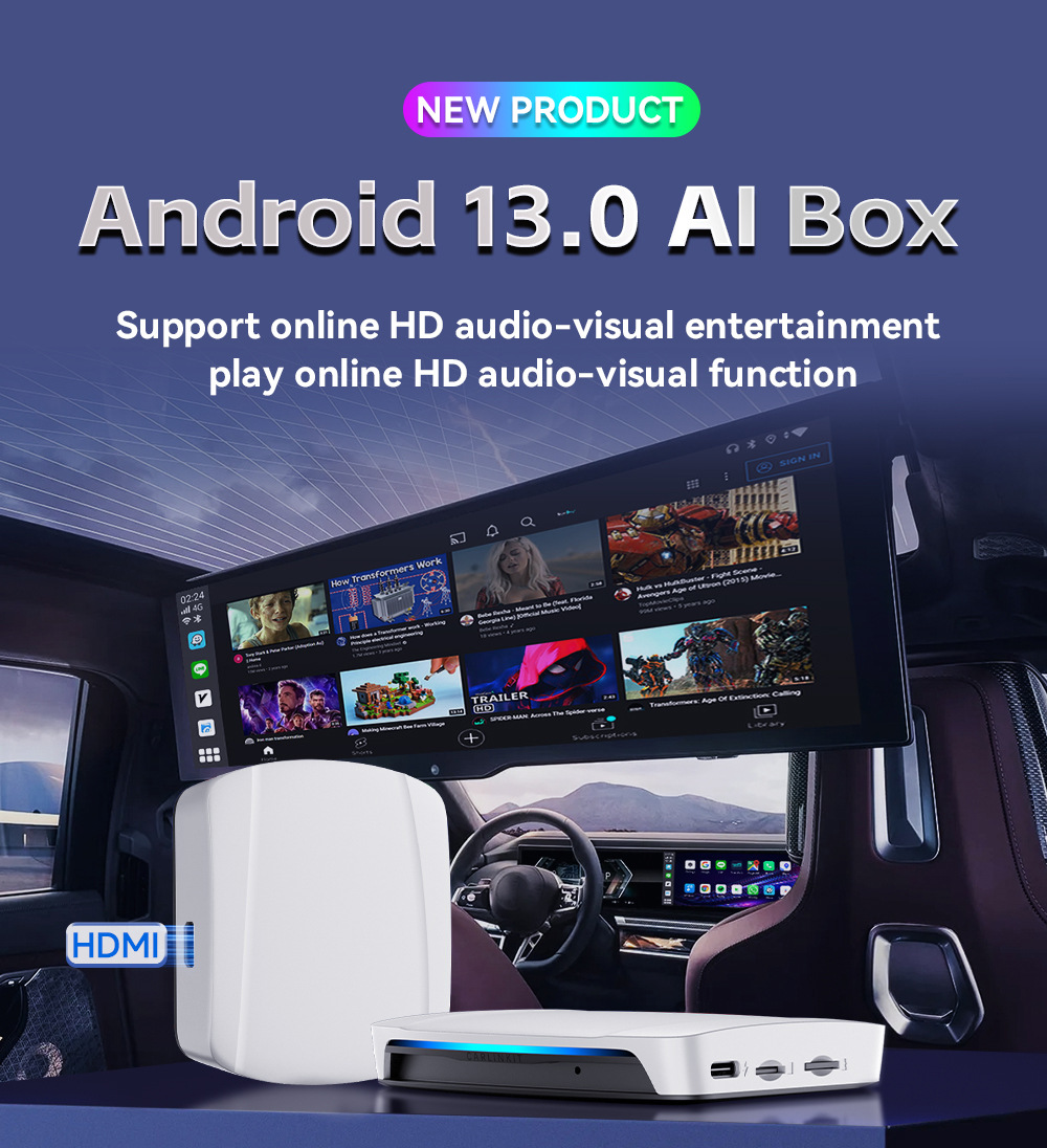 Cross-Border Carlinkit Qualcomm Sdm660 Wireless Carplay Box Adapter HDMI Car-Machine Interconnection Vehicle-Mounted Device