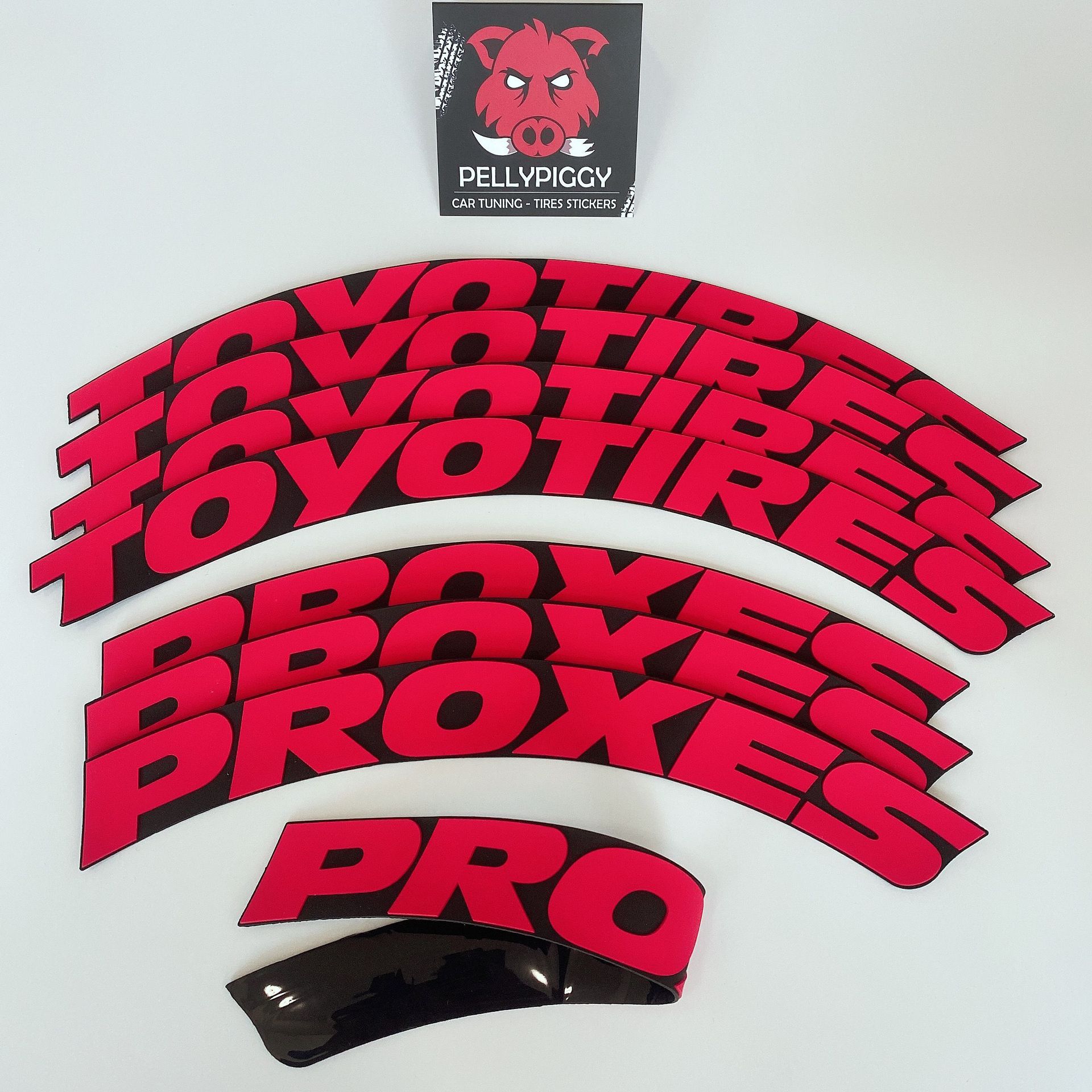 레드 토요타 타이어 프록스*4