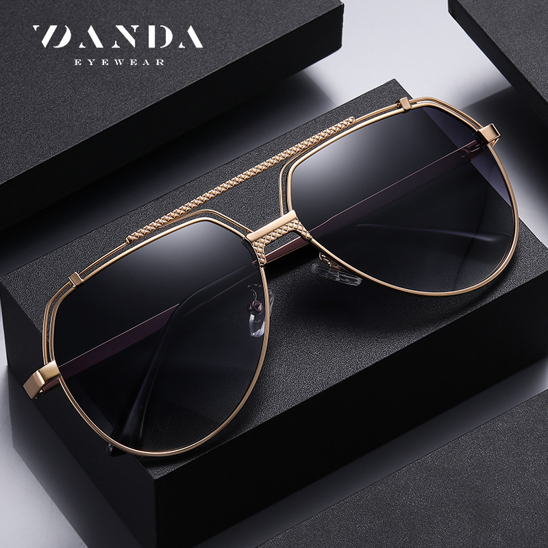 Nuevo doble haz gafas de sol polarizadas JS8554 moda hombres conducción gafas de sol al aire libre pesca gafas de sol