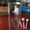 Acrylic transparent brush, jewelry, table eyebrow pencil, storage system, storage box