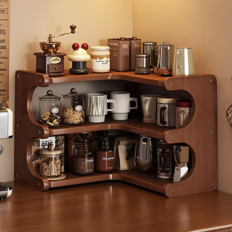 Desktop Storage Rack Coffee Shop Bar Corner Water Cup Coffee Cup Sundry Organization and Storage Kitchen Countertop Storage Rack