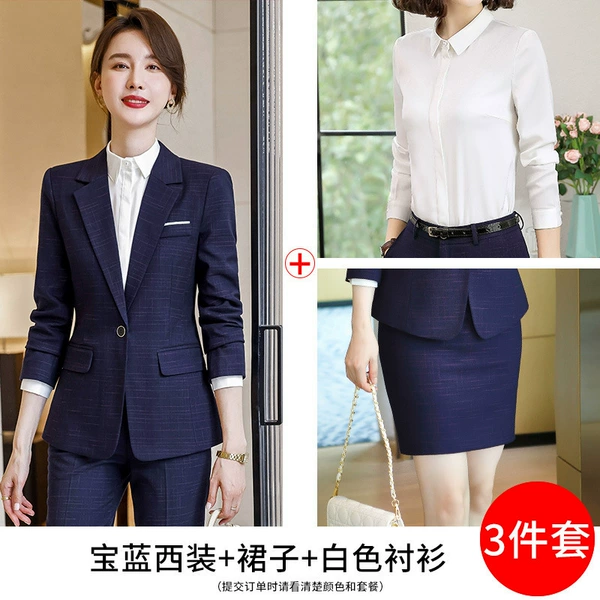 Suit, skirt, shirt